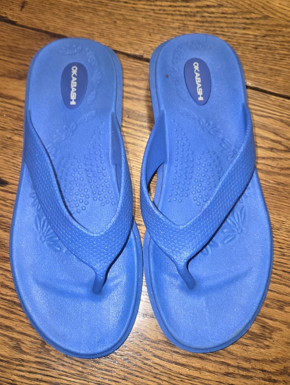 Okabashi Blue Flip Flops Women's Size M (7 - 8)
